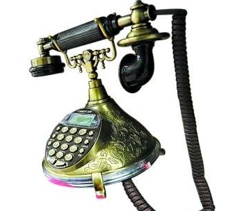市場(chǎng)出現(xiàn)的復(fù)古電話機(jī)。