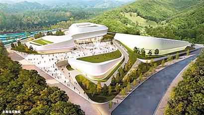 植物館形象取自葉片，設有溫帶植物、海洋植物和竹藤三個展區(qū)。首次引進和集中展示的海洋植物將是植物館的“點睛之筆”。 