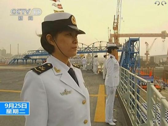 中國(guó)航母女艦員探訪:選拔智力要求高于體能