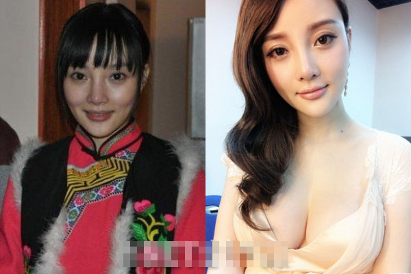 女星模樣越變?cè)皆阈?楊冪舍清純要巨乳 蕭薔變塑料臉