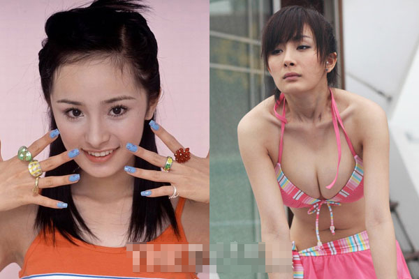 女星模樣越變?cè)皆阈?楊冪舍清純要巨乳 蕭薔變塑料臉