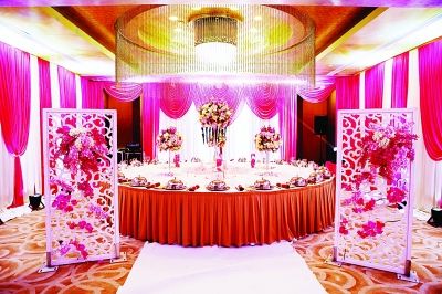 婚宴就一張餐桌，能坐22位賓客。