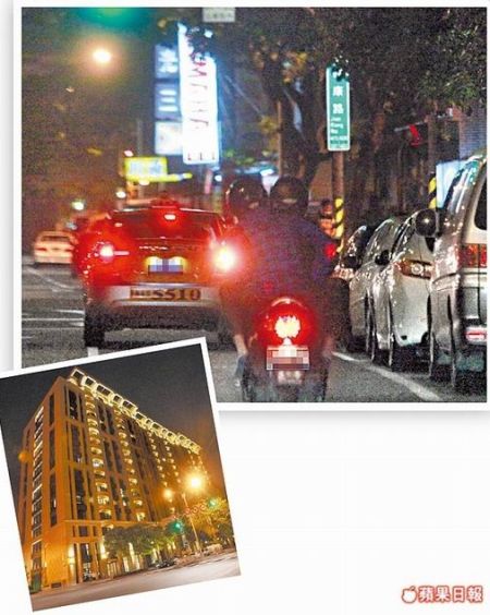 喻虹淵搭車到仔仔豪宅因發(fā)現被跟拍沒下車